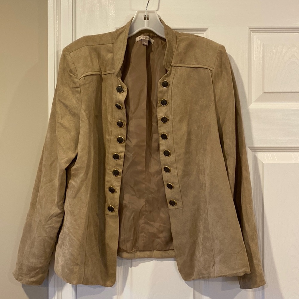 Tan collared blazer